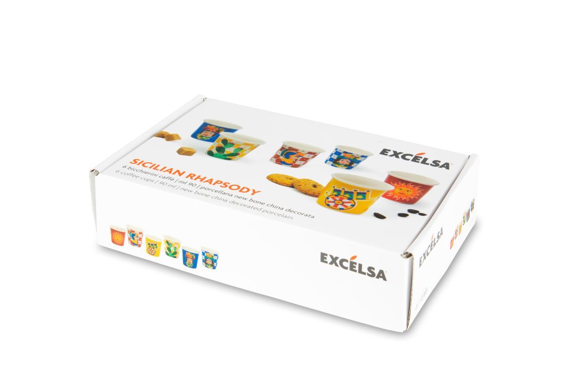 Set 6 bicchierini da caffè SICILIAN RHAPSODY, stile siciliano, porcellana, ml 90 - immagine 10