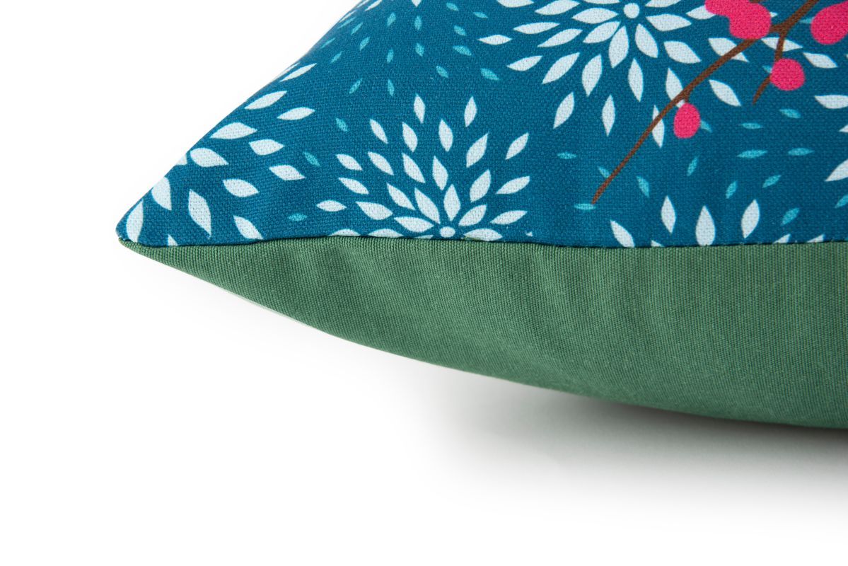 Cuscino decorativo KIMONO, stile giapponese, airone, 45x45 cm - immagine 2