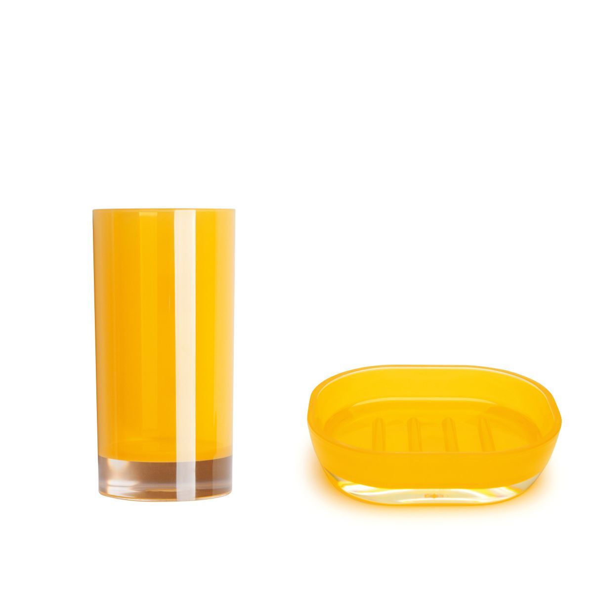 Bicchiere portaspazzolini SPA, giallo - immagine 3