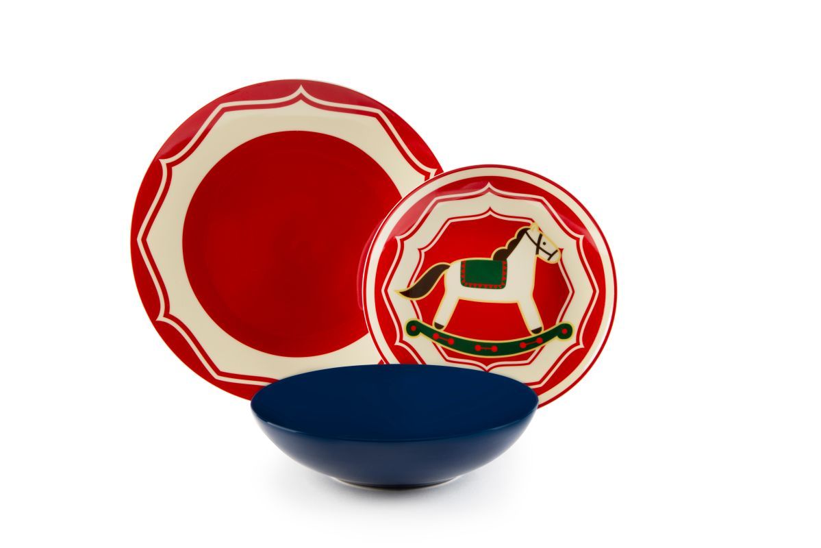 Servizio piatti VINTAGE CHRISTMAS ,18 pezzi, natalizio, in porcellana - immagine 10
