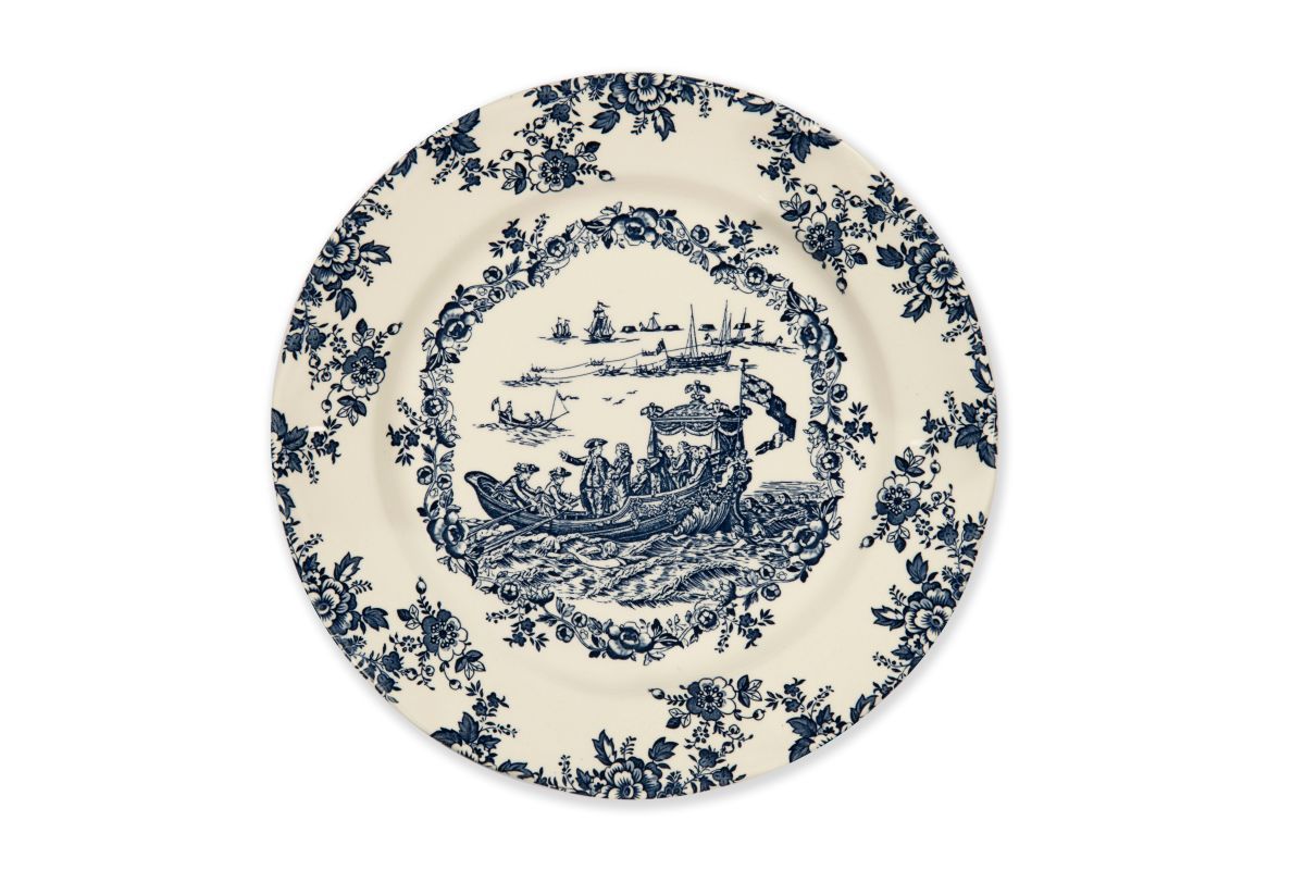 Servizio piatti LES VOYAGES, blu, 3 pezzi - immagine 3