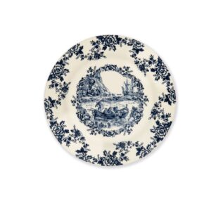 Piatto frutta LES VOYAGES, blu