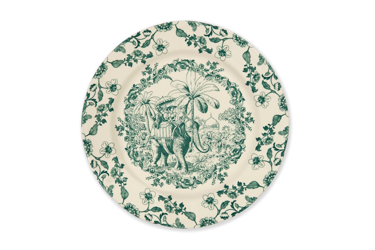 Servizio piatti LES VOYAGES, verde, 3 pezzi - immagine 3
