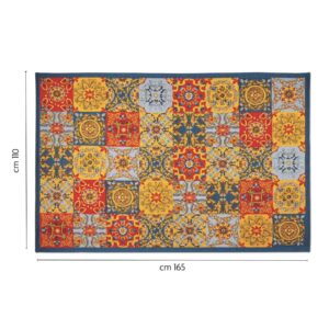 Tappeto TRINACRIA, stile mediterraneo, multicolore, 165x110 cm