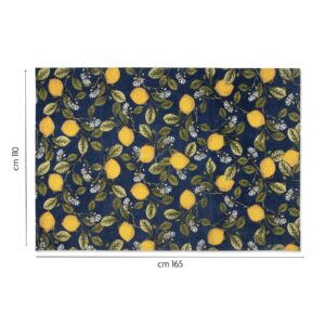 Tappeto BOBOLI, con limoni, multicolore, 165x110 cm