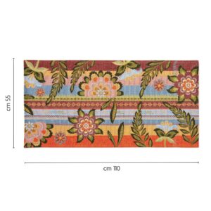 Passatoia GIPSY SOUL, fiori, 55x110 cm