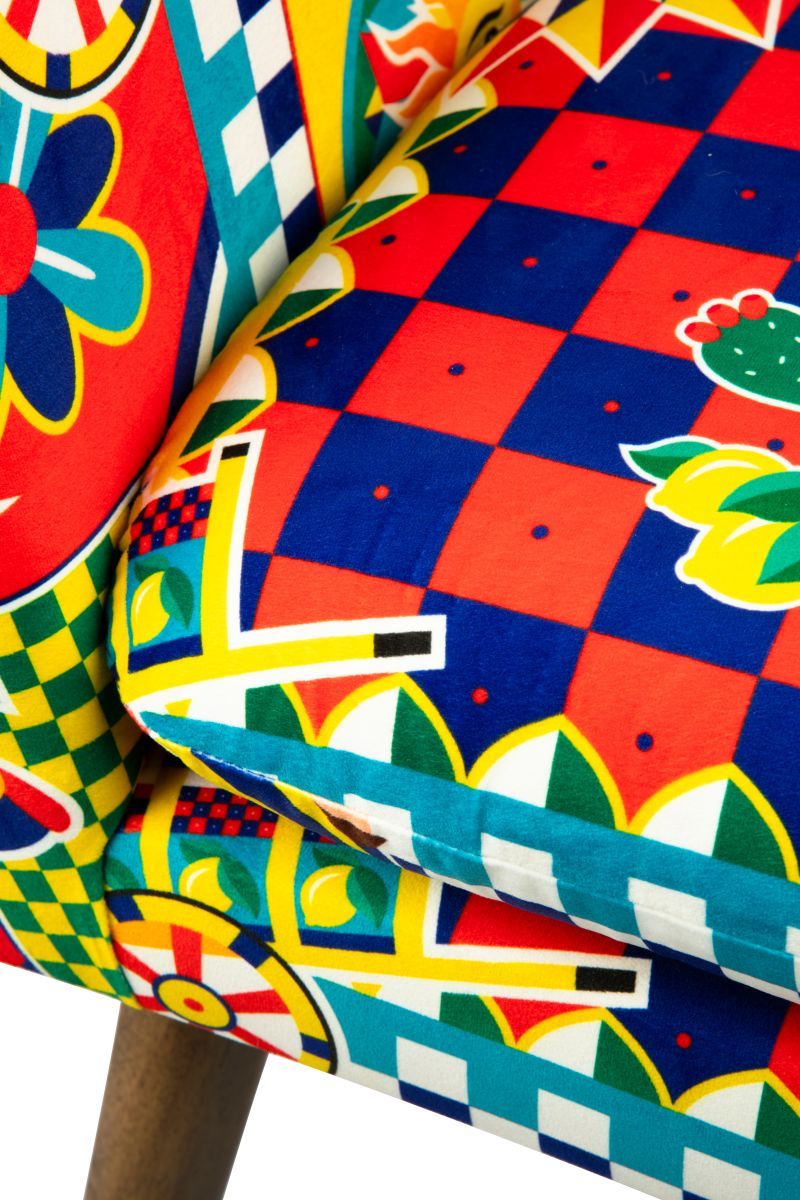 Poltrona SICILIAN RHAPSODY, stile siciliano, multicolore - immagine 5