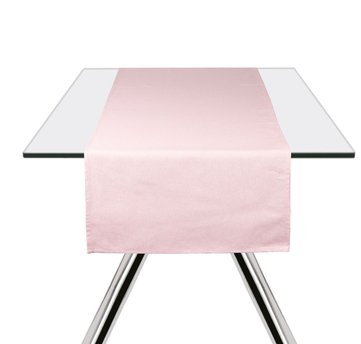 Runner PASTEL COLOR, rosa pastello, 45x140 cm - immagine 2