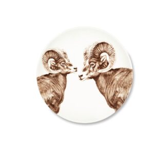 Piatto frutta Flora e Fauna n°7 MUFLONE