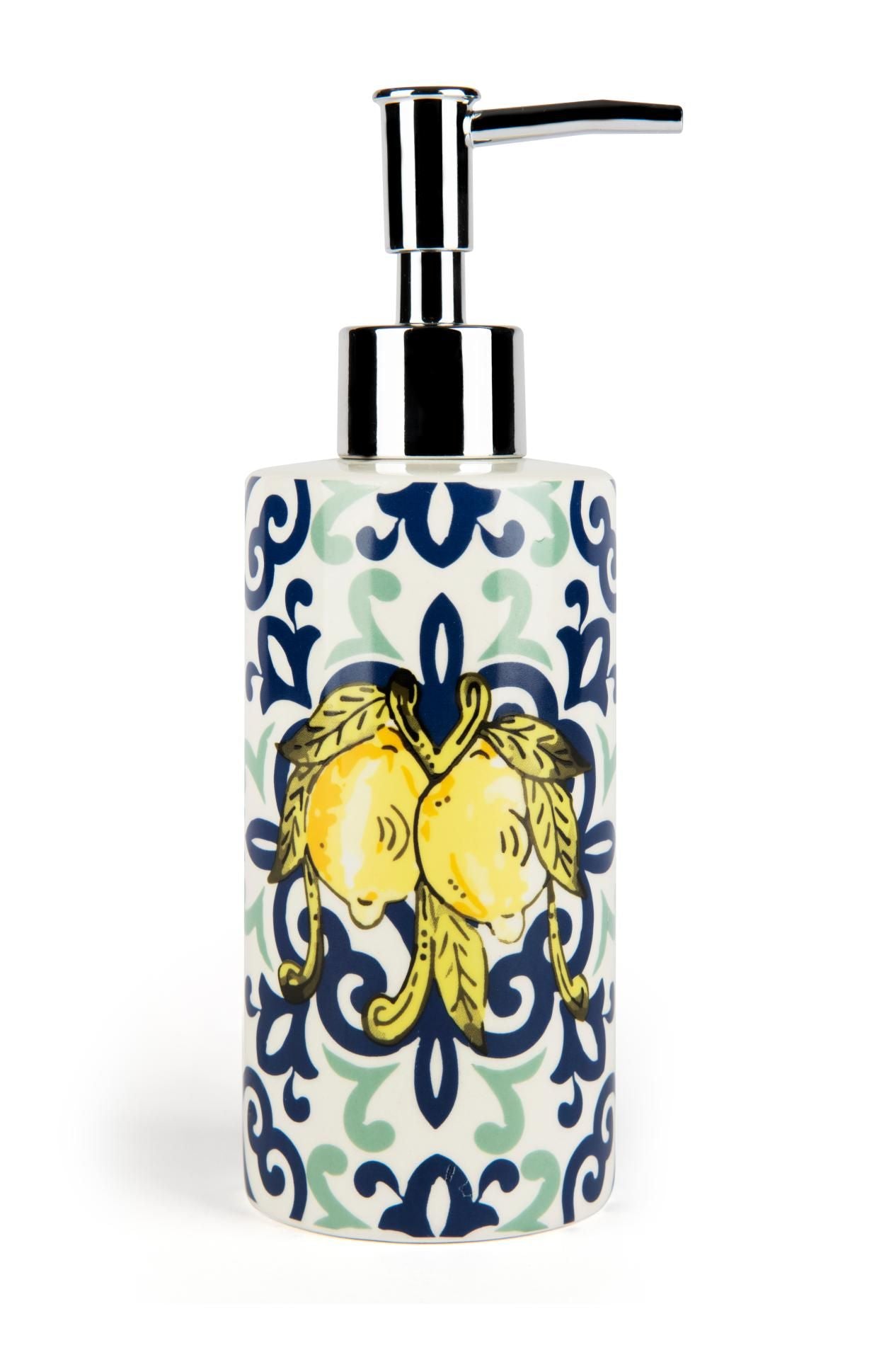 Accessori bagno in set AMALFI, 3 pezzi, limoni, mediterraneo - immagine 2