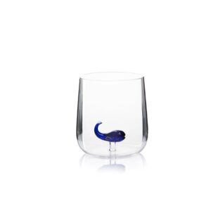Bicchieri INSIDE, in vetro con personaggio balena ml 450