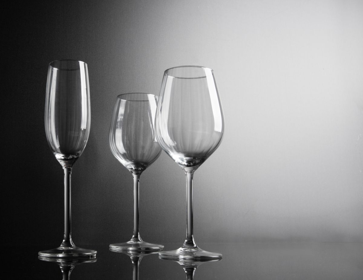 Calice vino ALBA, vetro trasparente, ml 380 - immagine 2