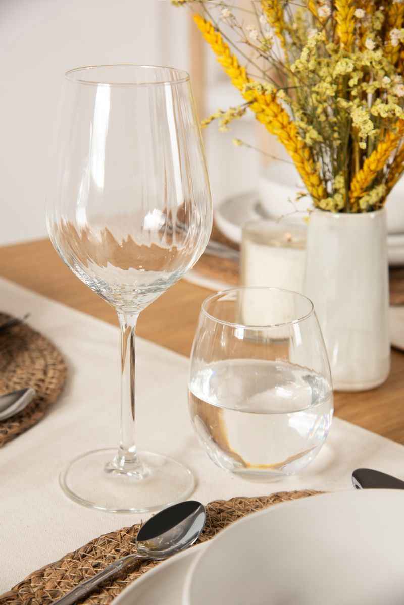 Calice vino ALBA, vetro trasparente, ml 380 - immagine 4