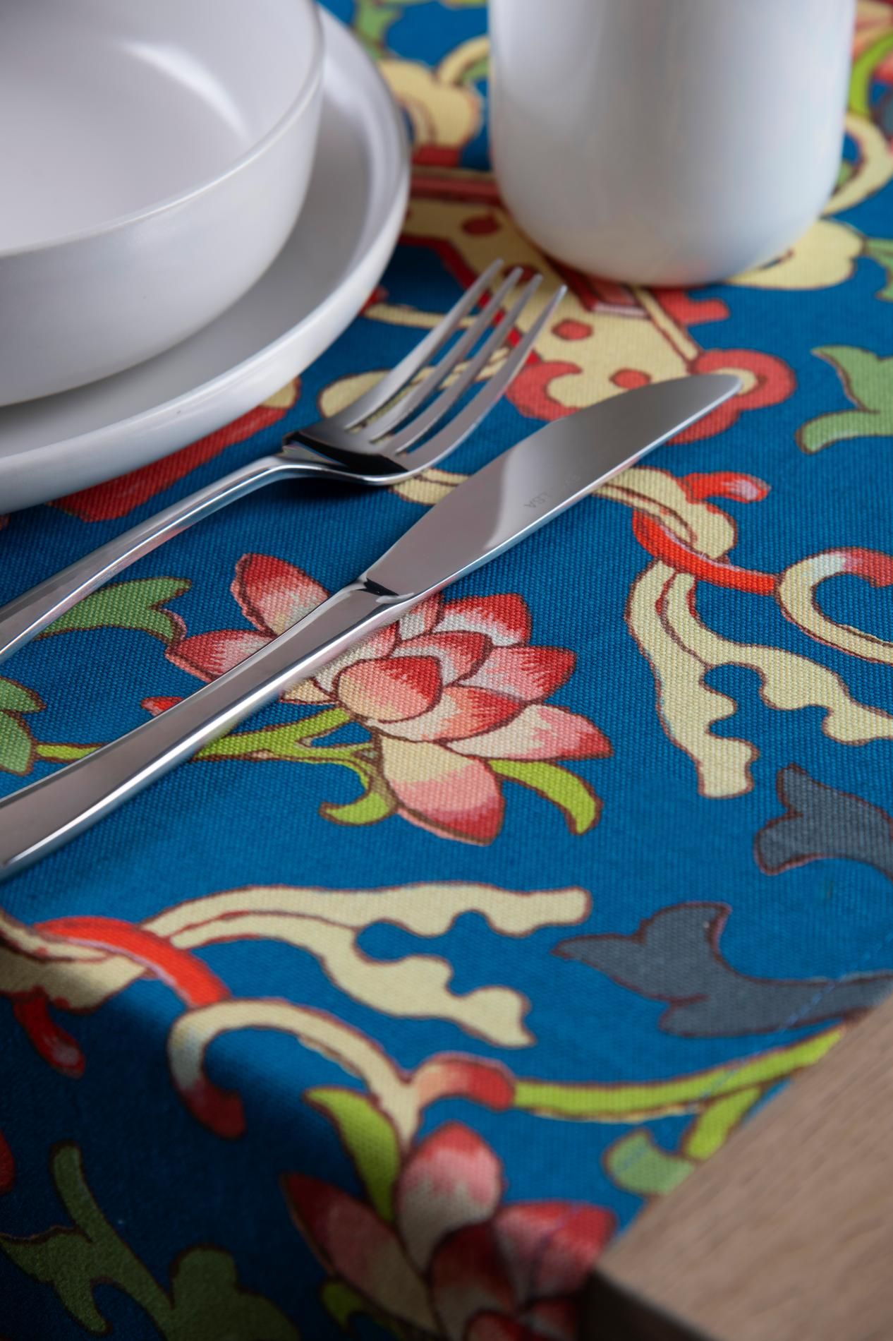 Runner LA VIA DELLA SETA, stile cinese, 100% cotone, 45x140 cm - immagine 7