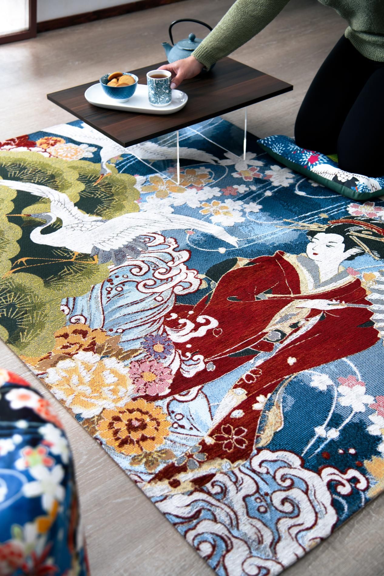 Tappeto KIMONO, stile orientale, multicolore, 165x110 cm - immagine 5