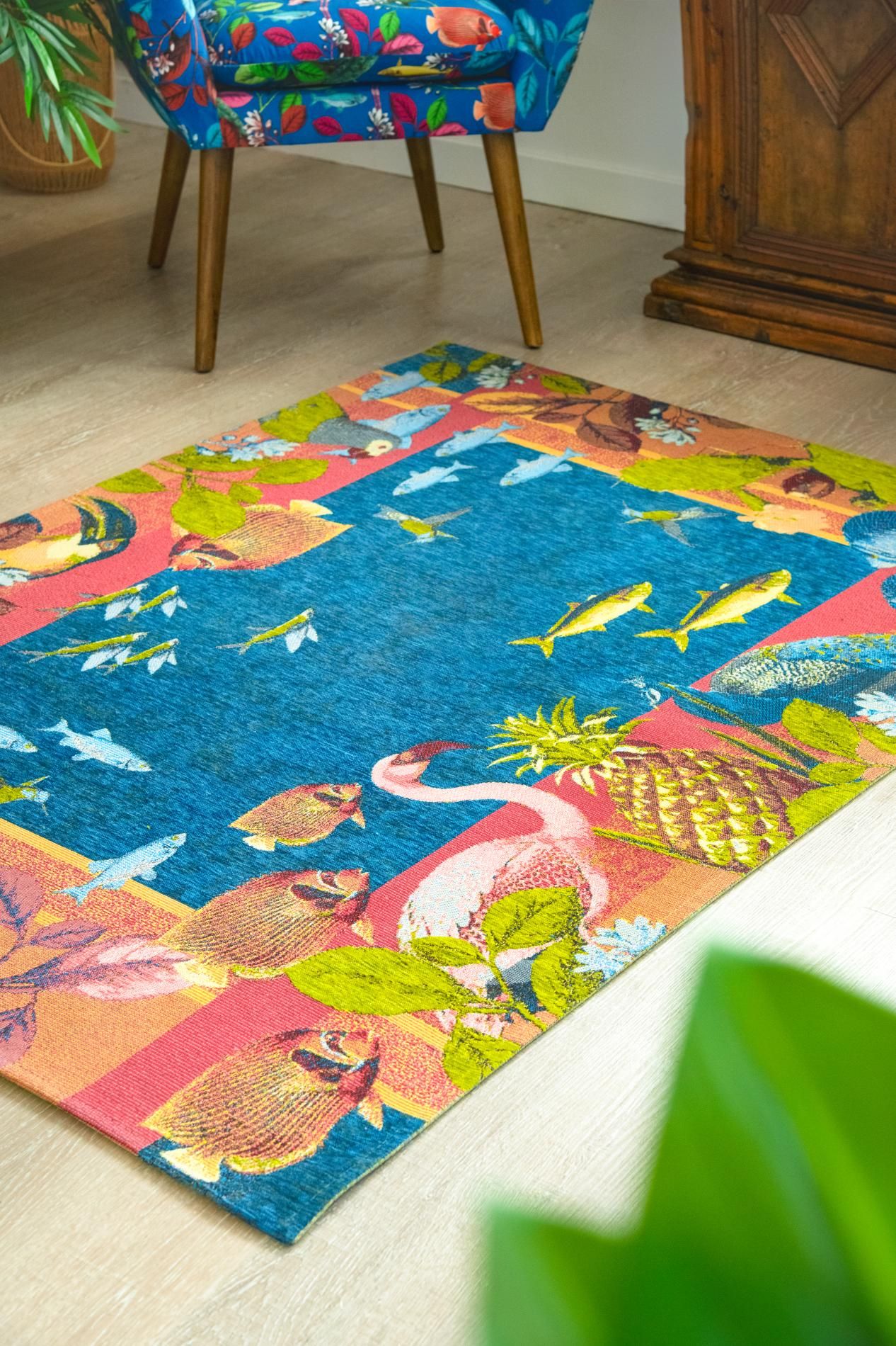 Tappeto RHAPSODY, animali e fauna, multicolore, 165x110 cm - immagine 5