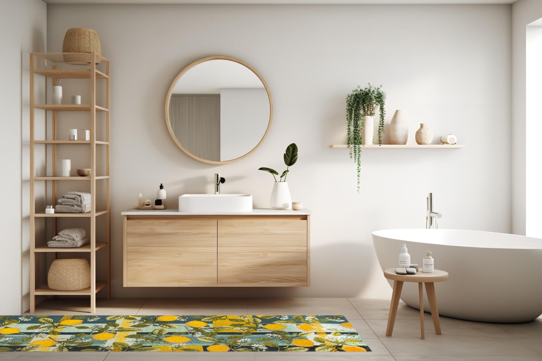 Passatoia BOBOLI, con limoni, 55x180 cm - immagine 6