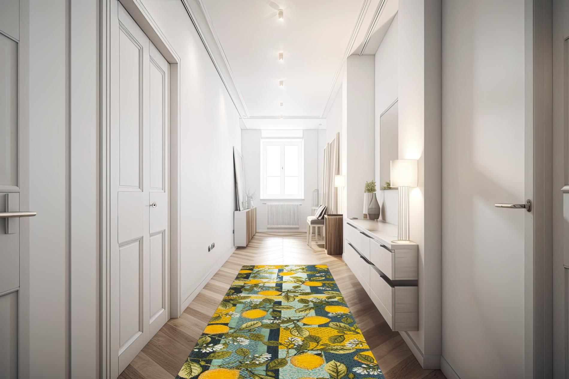 Passatoia BOBOLI, con limoni, 55x180 cm - immagine 7