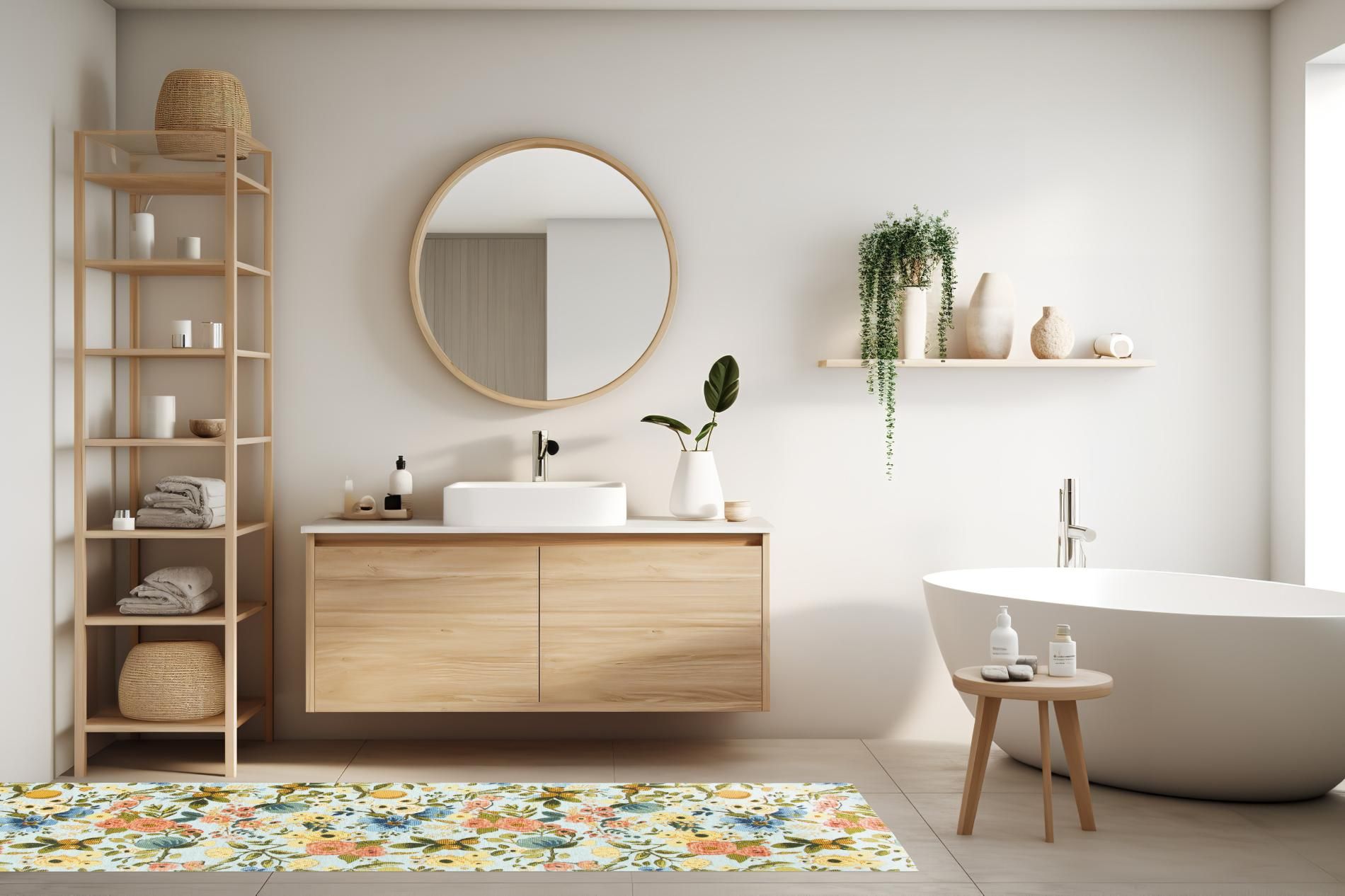 Passatoia FIORI FRIDA, floreale, 55x180 cm - immagine 8