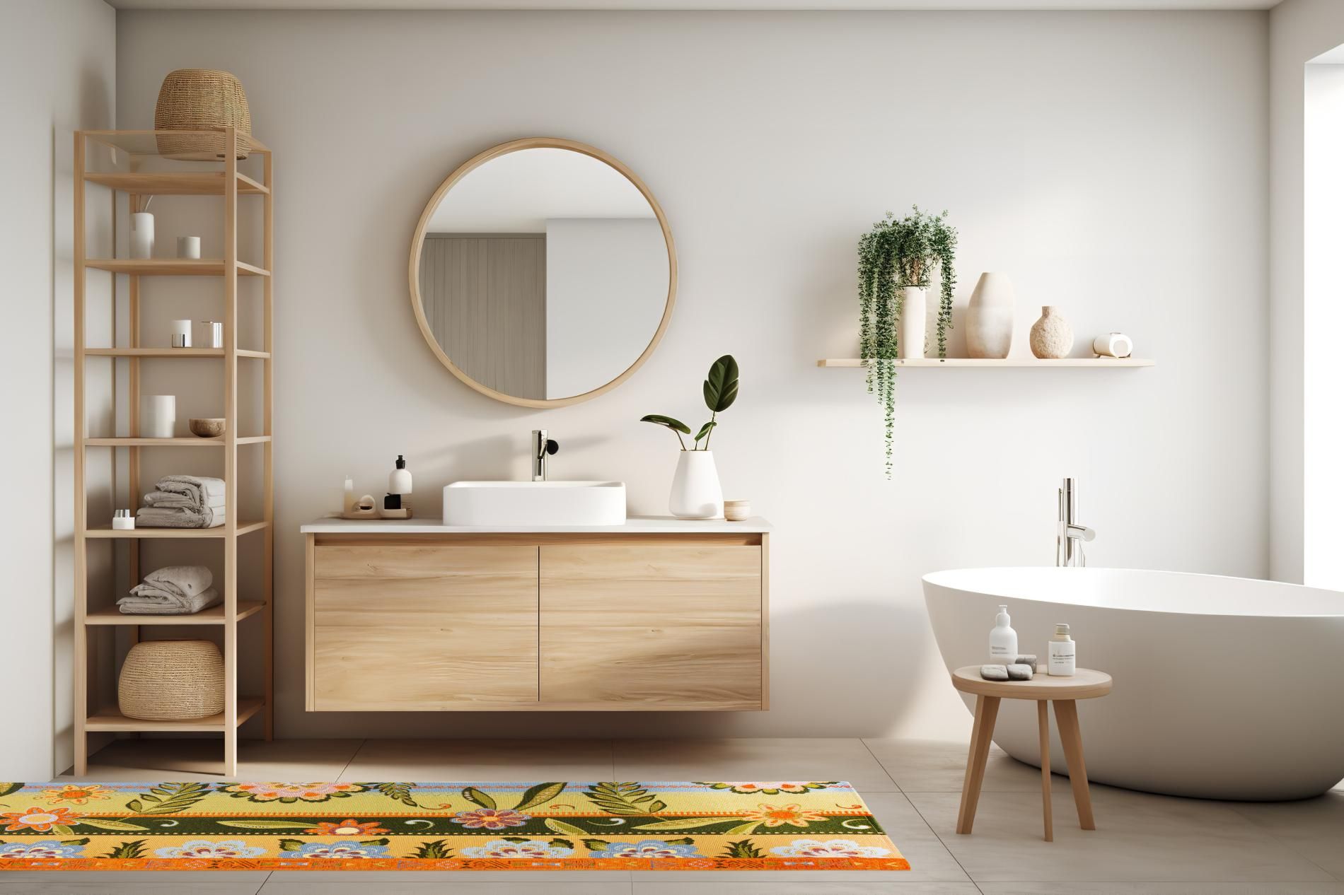 Passatoia GIPSY SOUL, fiori, 55x180 cm - immagine 5