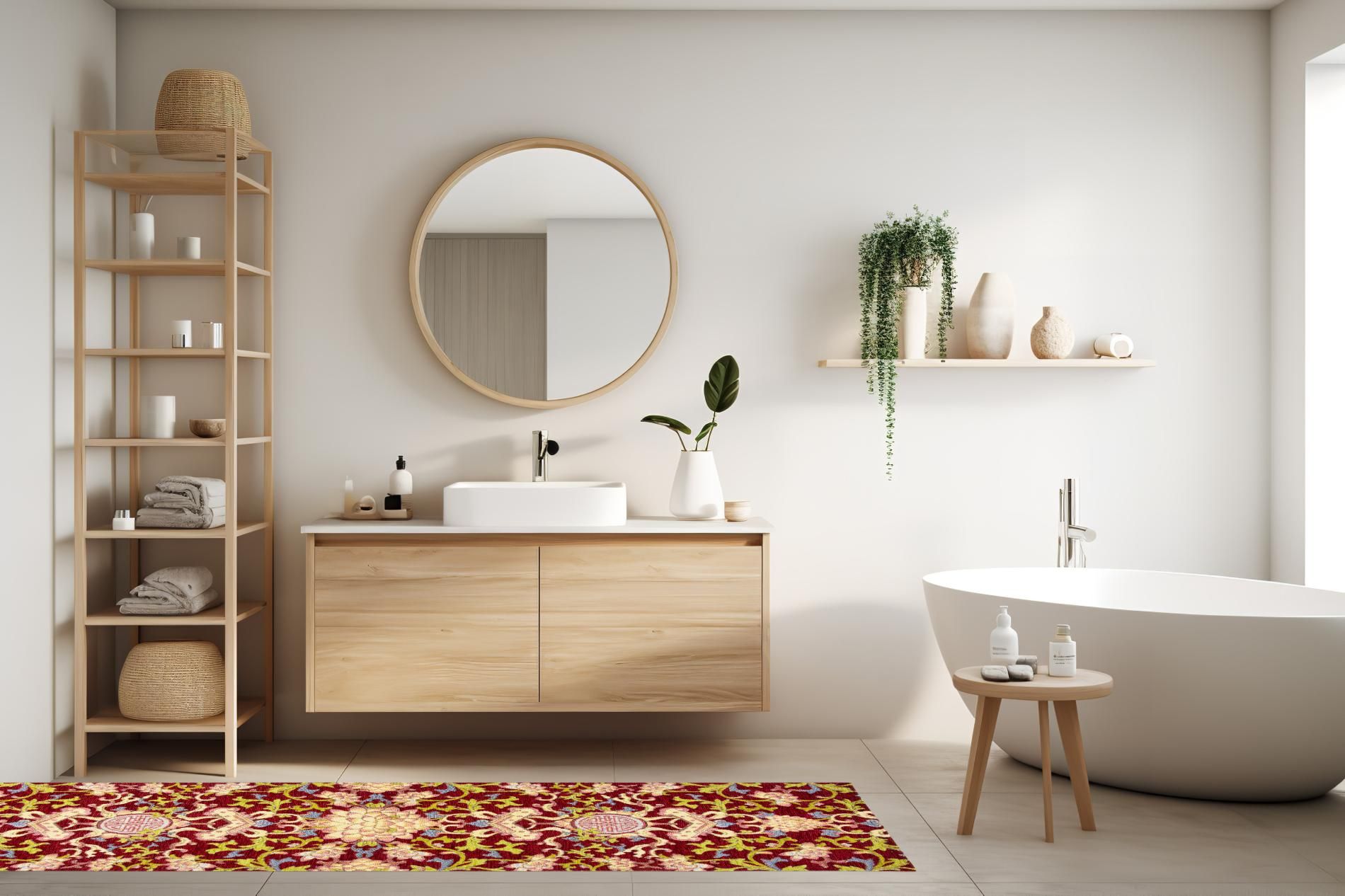 Passatoia LA VIA DELLA SETA, stile cinese, 55x180 cm - immagine 4