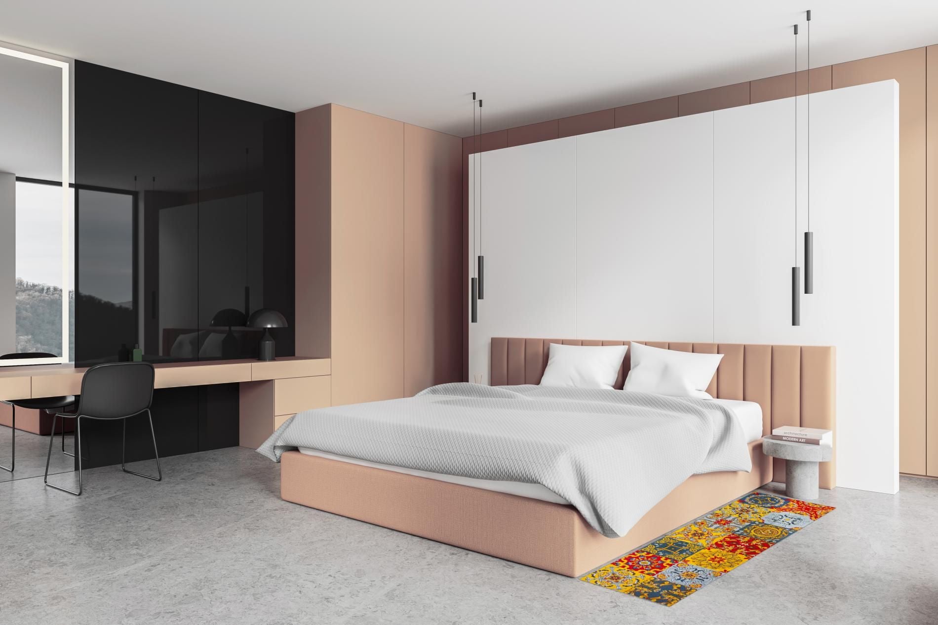 Passatoia TRINACRIA, stile siciliano, multicolore, 55x180 cm - immagine 10