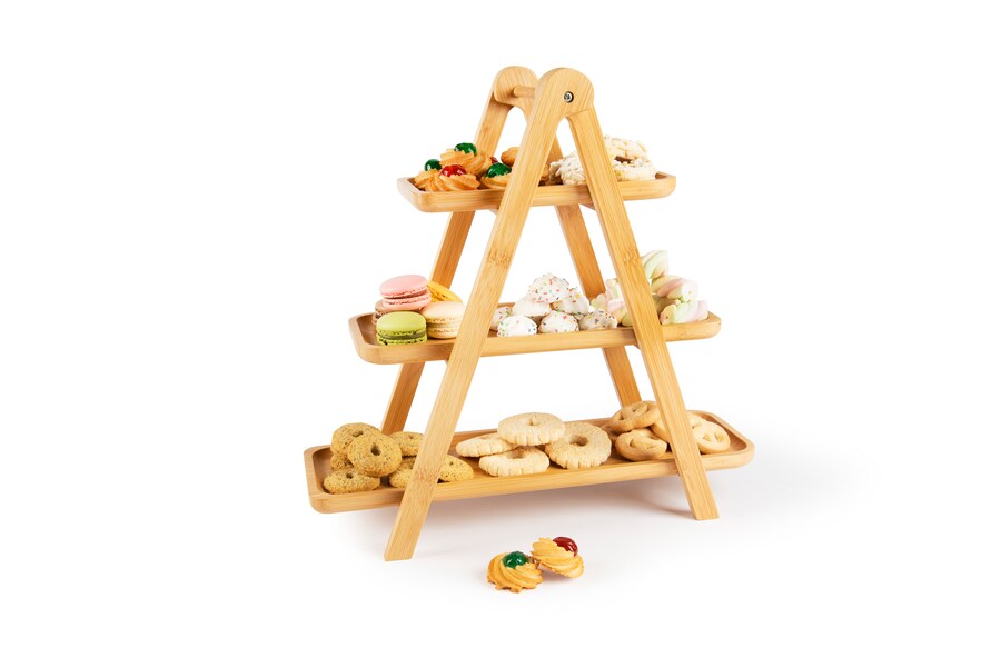 Alzata apribile Eco Living bamboo natural - immagine 3