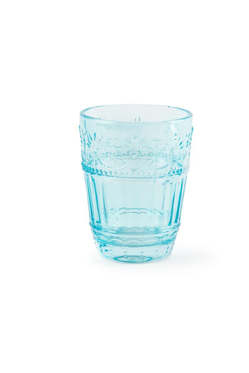 Bicchieri acqua COUNTRY FLOWER, multicolore, vetro colorato in pasta ml 300 - immagine 3