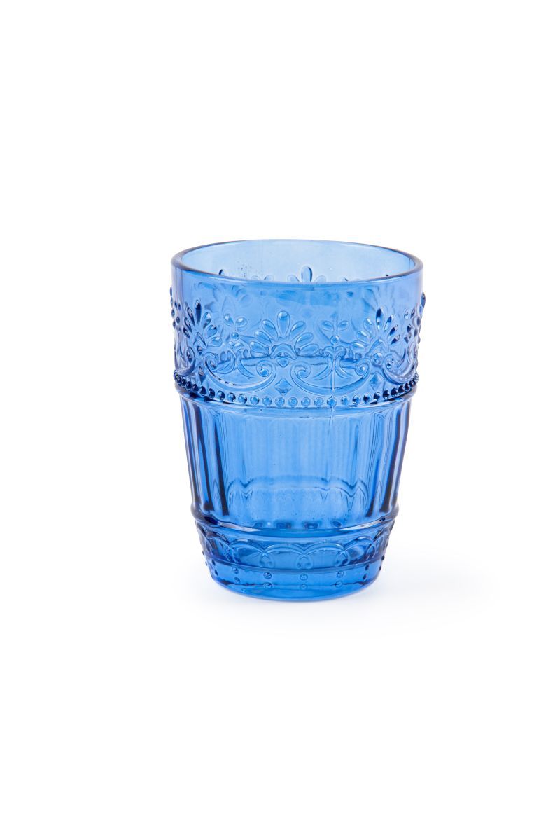 Bicchieri acqua COUNTRY FLOWER, multicolore, vetro colorato in pasta ml 300 - immagine 4