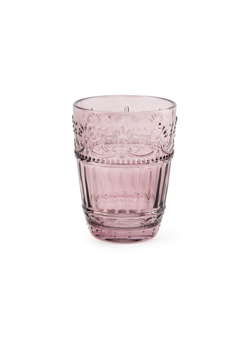 Bicchieri acqua COUNTRY FLOWER, multicolore, vetro colorato in pasta ml 300 - immagine 5