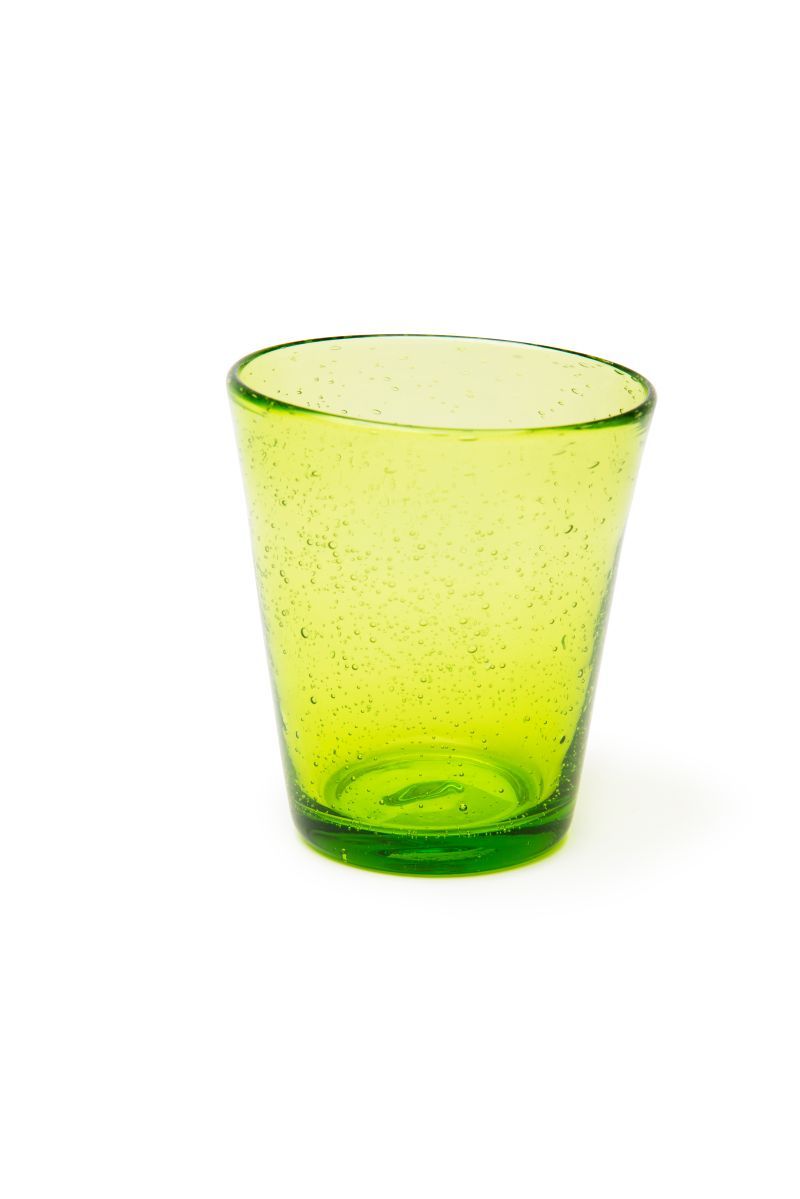 Bicchieri acqua COLOR BUBBLE, multicolore, vetro colorato in pasta ml 300 - immagine 6