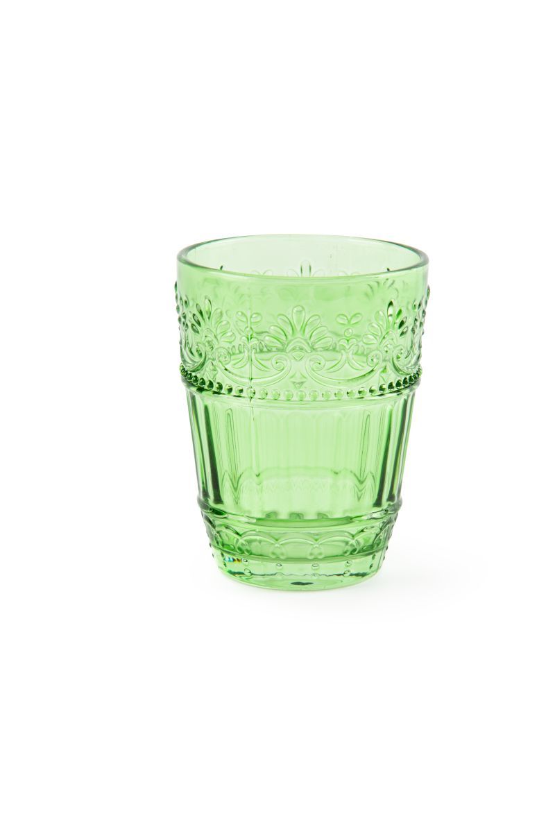 Bicchieri acqua COUNTRY FLOWER, multicolore, vetro colorato in pasta ml 300 - immagine 8