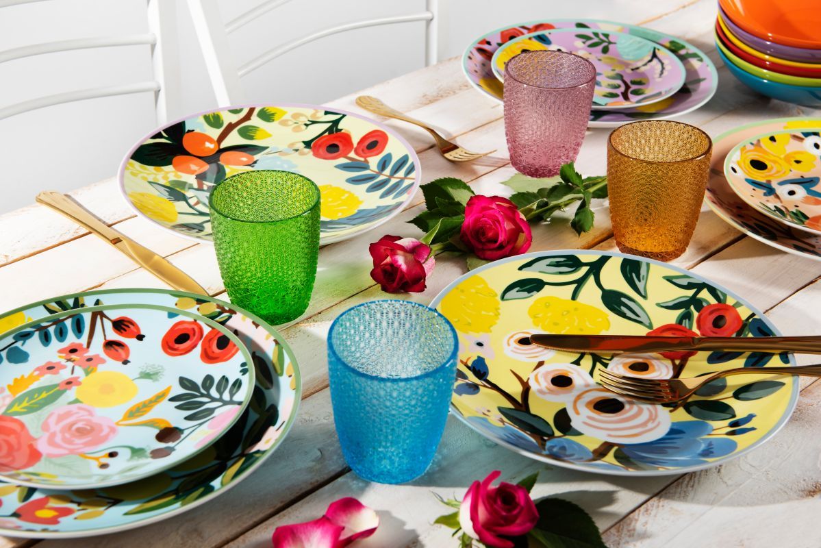 Bicchieri acqua ICE, multicolore, vetro colorato in pasta ml 300 - immagine 9