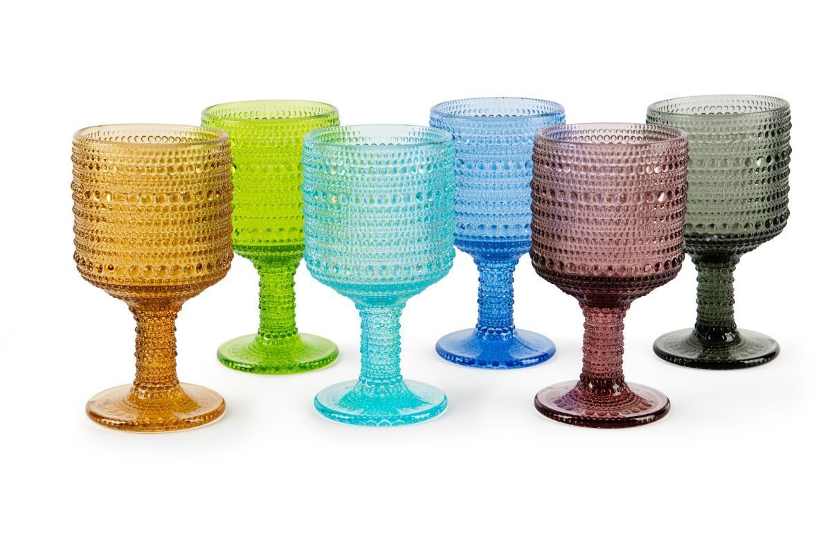 Calici AURORA, 6 pezzi, multicolore, vetro colorato in pasta, ml 300 - immagine 9