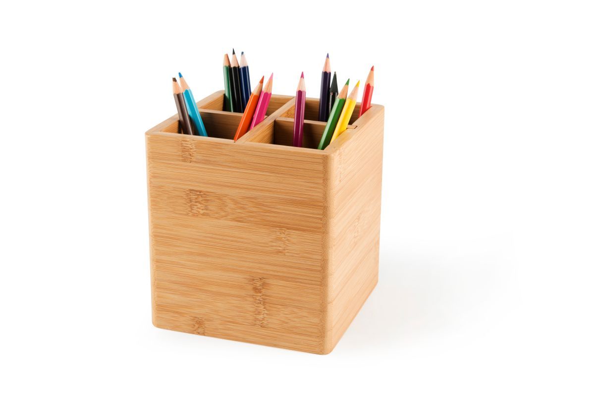 Contenitore porta posate, bambù - immagine 4