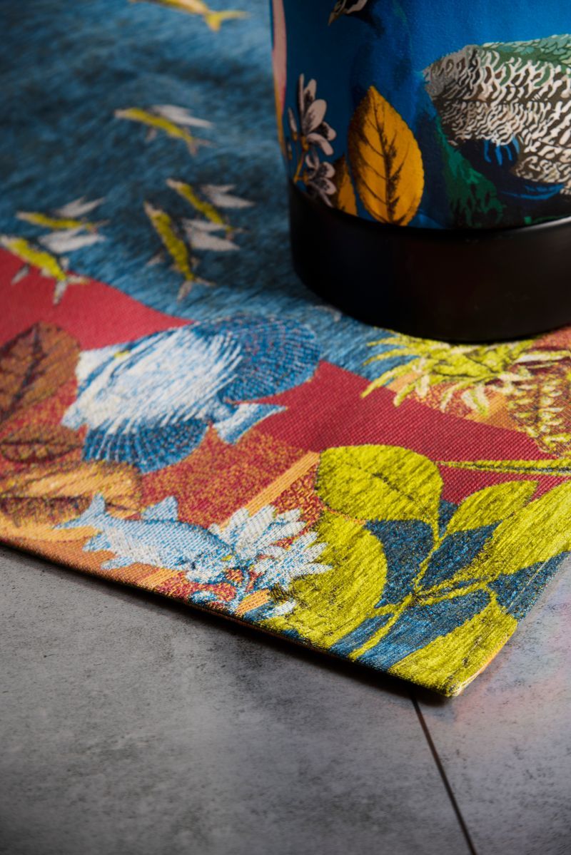 Tappeto arredo, animali e fauna, multicolore, 165x110 cm - immagine 5