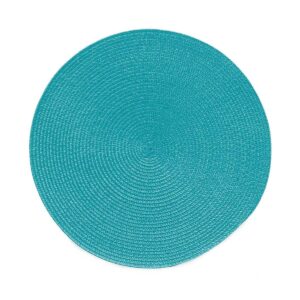 Tovaglietta azzurro chiaro, tonda, 36 cm, multicolore