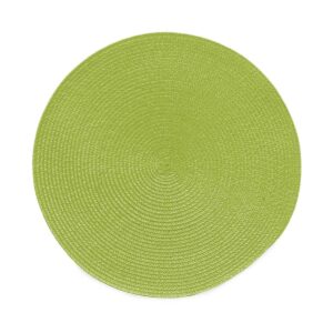 Tovaglietta verde chiaro, tonda, 36 cm, multicolore